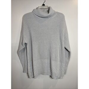 Calvin Klein - Women's - Turtleneck Sweater‎ - Large - Baby Blue